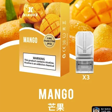 【芒果口味】 XIAOKE梟客電子煙彈 通用一代電子菸主機 3顆裝 台灣現貨